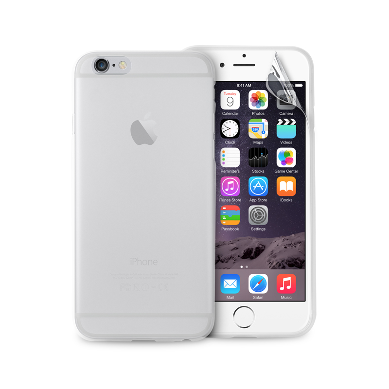 PURO Ultra Slim "0.3" Cover - Zestaw etui + folia na ekran iPhone 6s / iPhone 6 (półprzezroczysty) PURO Ultra Slim "0.3" Cover - Zestaw etui + folia na ekran iPhone 6s / iPhone 6 (półprzezroczysty)