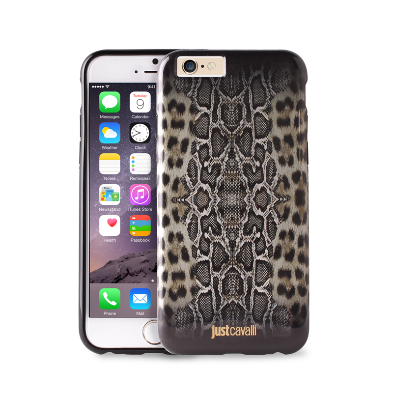 JUST CAVALLI Python Leopard Cover - Etui iPhone 6s / iPhone 6 (czarny) JUST CAVALLI Python Leopard Cover - Etui iPhone 6s / iPhone 6 (czarny)