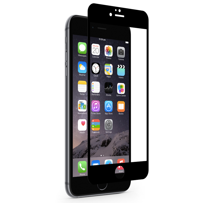 Moshi iVisor Glass - Szkło ochronne IonGlass na ekran do iPhone 6s Plus / iPhone 6 Plus (czarna ramka) Moshi iVisor Glass - Szkło ochronne IonGlass na ekran do iPhone 6s Plus / iPhone 6 Plus (czarna ramka)
