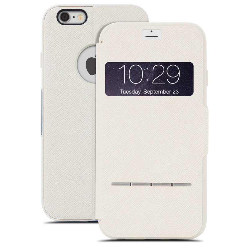 Moshi SenseCover - Etui z klapką dotykową iPhone 6s / iPhone 6 (piaskowy) Moshi SenseCover - Etui z klapką dotykową iPhone 6s / iPhone 6 (piaskowy)