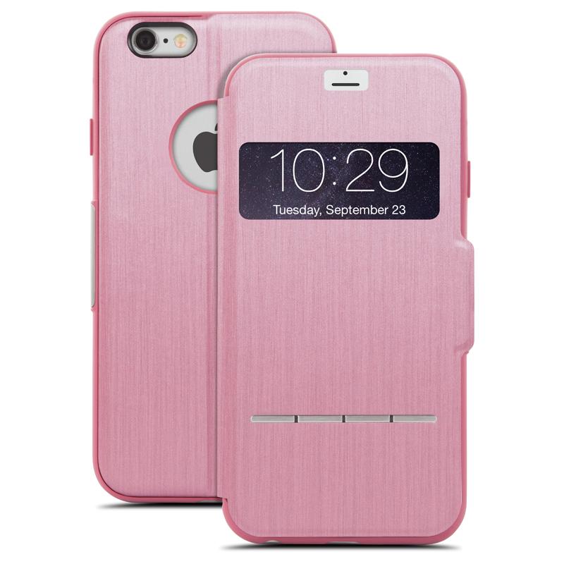 Moshi SenseCover - Etui z klapką dotykową iPhone 6s / iPhone 6 (różowy) Moshi SenseCover - Etui z klapką dotykową iPhone 6s / iPhone 6 (różowy)