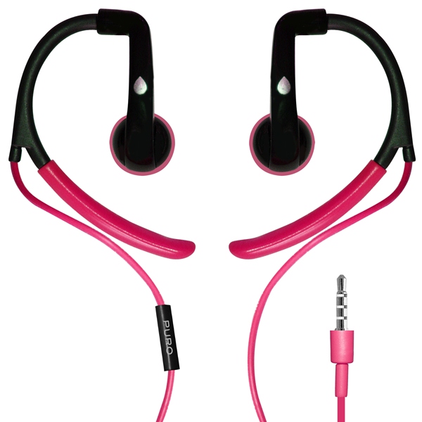 PURO Sport Stereo Earphones - Słuchawki sportowe (różowy) PURO Sport Stereo Earphones - Słuchawki sportowe (różowy)