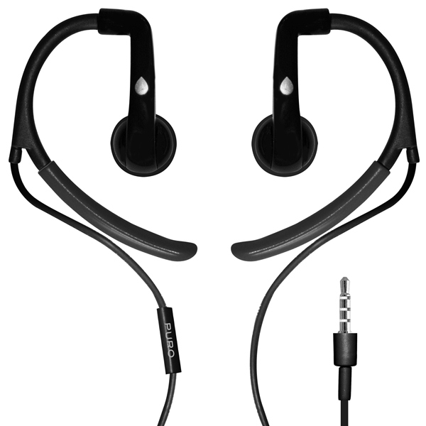 PURO Sport Stereo Earphones - Słuchawki sportowe (czarny) PURO Sport Stereo Earphones - Słuchawki sportowe (czarny)