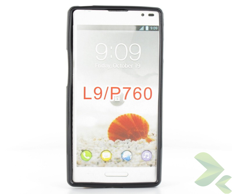 Geffy - Etui LG L9 P760 TPU solid color black Geffy - Etui LG L9 P760 TPU solid color black