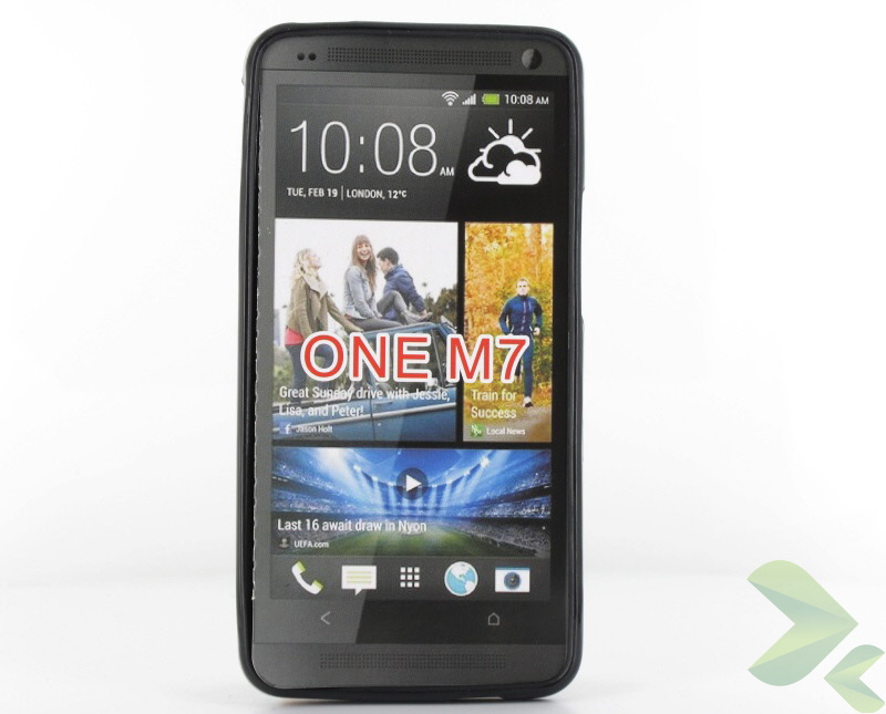 Geffy - Etui HTC One TPU solid color black Geffy - Etui HTC One TPU solid color black