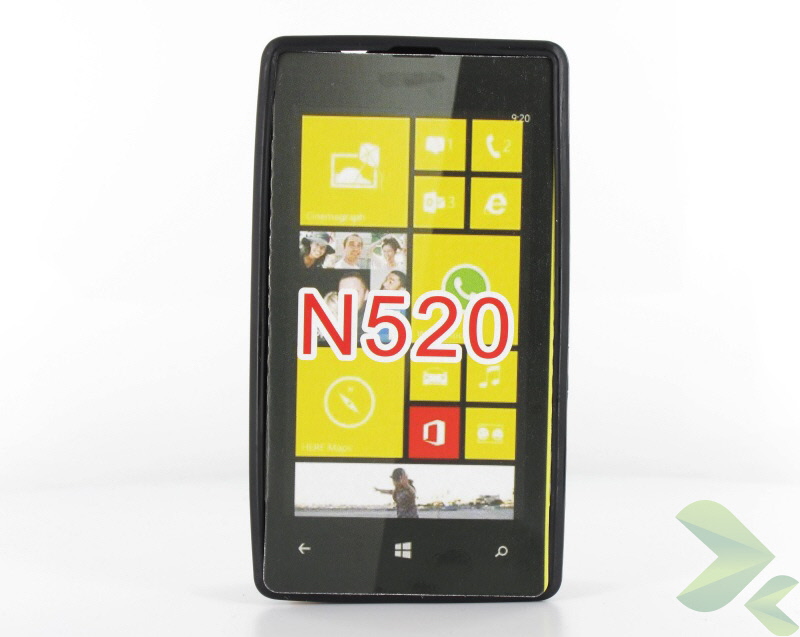 Geffy - Etui Nokia Lumia 520 TPU solid color black Geffy - Etui Nokia Lumia 520 TPU solid color black