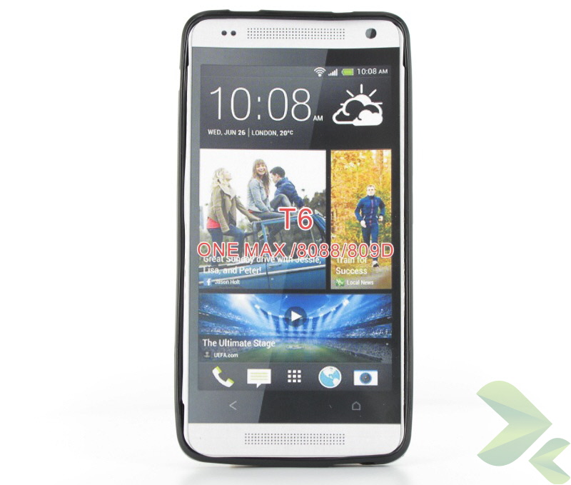 Geffy - Etui HTC One Max TPU solid color black Geffy - Etui HTC One Max TPU solid color black