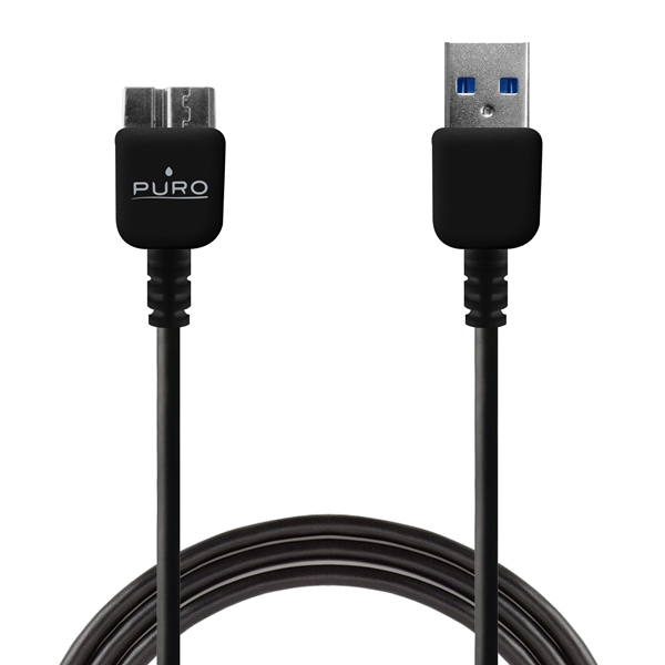 PURO Kabel połączeniowy micro USB - USB 3.0 (czarny) PURO Kabel połączeniowy micro USB - USB 3.0 (czarny)