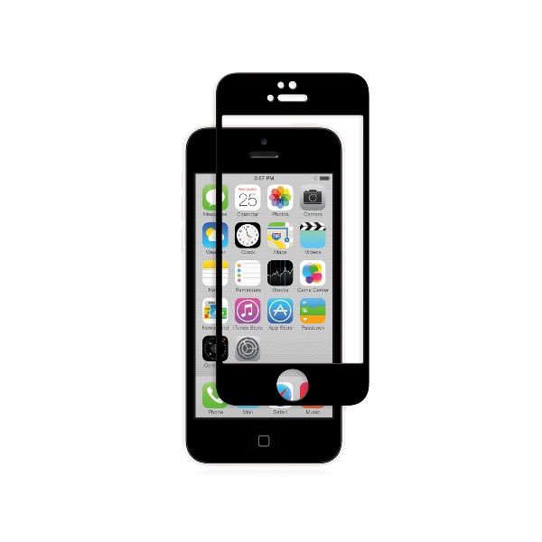 Moshi iVisor Glass - Szkło ochronne IonGlass na ekran do iPhone SE / iPhone 5s / iPhone 5c / iPhone 5 (czarna ramka) Moshi iVisor Glass - Szkło ochronne IonGlass na ekran do iPhone SE / iPhone 5s / iPhone 5c / iPhone 5 (czarna ramka)