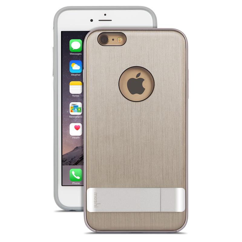 Moshi iGlaze Kameleon - Etui hardshell z podstawką iPhone 6s Plus / iPhone 6 Plus (Brushed Titanium) Moshi iGlaze Kameleon - Etui hardshell z podstawką iPhone 6s Plus / iPhone 6 Plus (Brushed Titanium)