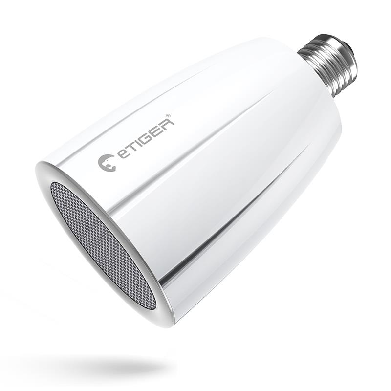 eTIGER Cosmic LED - Głośnik z żarówką LED + pilot (Bluetooth) eTIGER Cosmic LED - Głośnik z żarówką LED + pilot (Bluetooth)