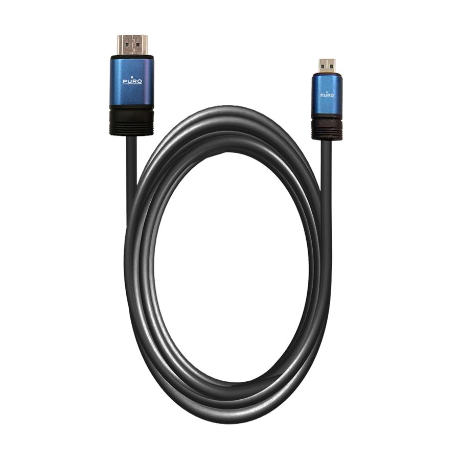 PURO Kabel Micro HDMI 3D Ethernet 200 cm (32AWG) PURO Kabel Micro HDMI 3D Ethernet 200 cm (32AWG)