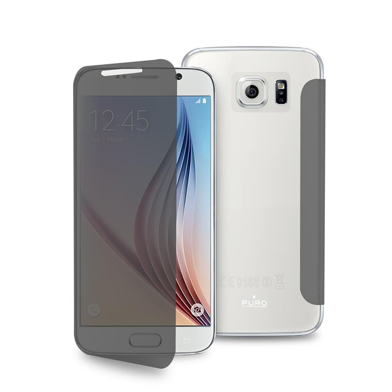 PURO Sense Case - Etui Samsung Galaxy S6 w/Quick View & Answer (przezroczysty tył) PURO Sense Case - Etui Samsung Galaxy S6 w/Quick View & Answer (przezroczysty tył)
