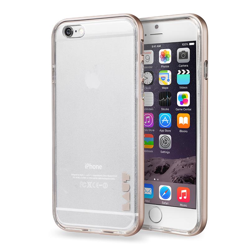 Laut EXOFRAME - Etui iPhone 6s / iPhone 6 z aluminiową ramką z 2 foliami na ekran w zestawie (Gold) Laut EXOFRAME - Etui iPhone 6s / iPhone 6 z aluminiową ramką z 2 foliami na ekran w zestawie (Gold)