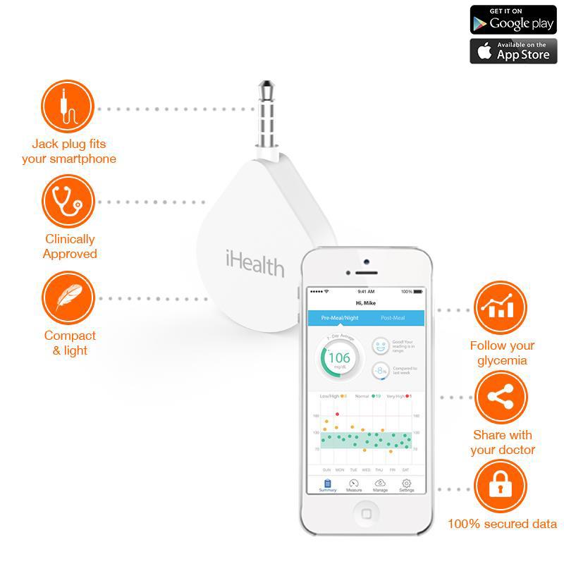 iHealth Align Gluco-Monitoring System - Elektroniczny glukometr iOS/Android iHealth Align Gluco-Monitoring System - Elektroniczny glukometr iOS/Android