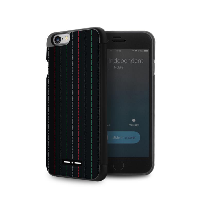ITALIA INDEPENDENT Stripe Sense Case - Etui Apple iPhone 6s / iPhone 6 w/Quick View & Answer (czarny) ITALIA INDEPENDENT Stripe Sense Case - Etui Apple iPhone 6s / iPhone 6 w/Quick View & Answer (czarny)