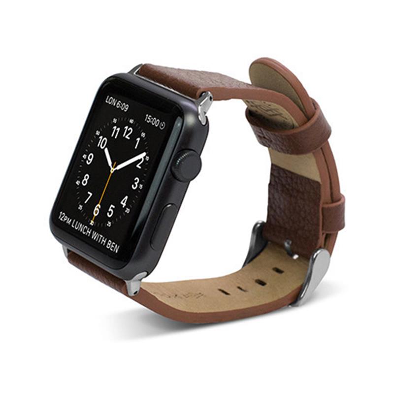 X-Doria Lux Band - Skórzany pasek do Apple Watch 42mm (brązowy) X-Doria Lux Band - Skórzany pasek do Apple Watch 42mm (brązowy)