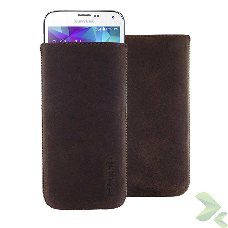 Valenta Pocket Classic Vintage - Skórzane etui wsuwka Samsung Galaxy S5, Sony Xperia Z i inne (brązowy) Valenta Pocket Classic Vintage - Skórzane etui wsuwka Samsung Galaxy S5, Sony Xperia Z i inne (brązowy)
