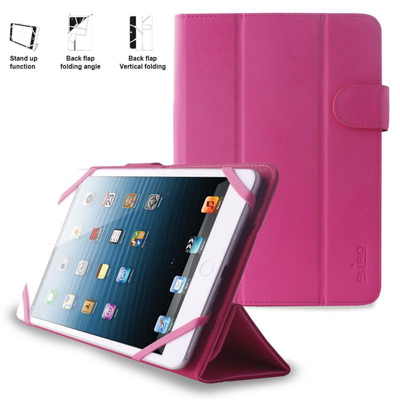 PURO Universal Booklet Easy - Etui tablet 7'' w/Folding back + stand up + Magnetic Closure (różowy) PURO Universal Booklet Easy - Etui tablet 7'' w/Folding back + stand up + Magnetic Closure (różowy)