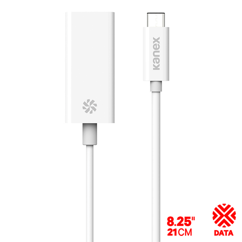Kanex przejściówka z USB-C na Gigabit Ethernet (21cm) Kanex przejściówka z USB-C na Gigabit Ethernet (21cm)
