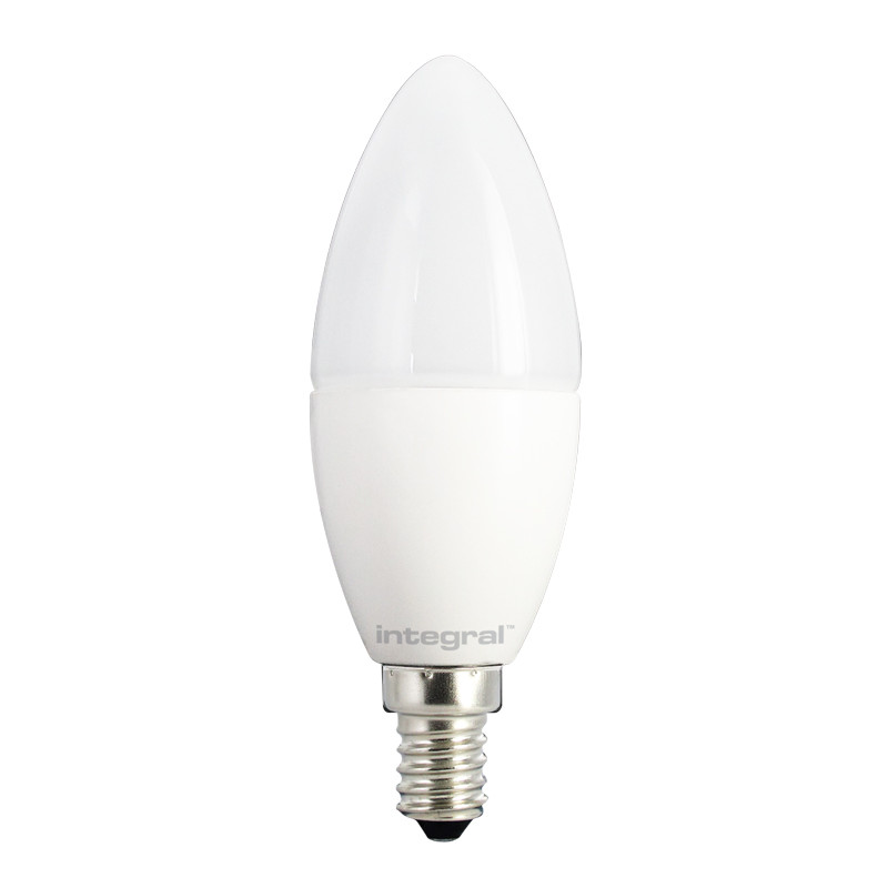 Integral żarówka LED E14 Candle 4W (25W) 2700K 260lm Frosted barwa biała ciepła Integral żarówka LED E14 Candle 4W (25W) 2700K 260lm Frosted barwa biała ciepła
