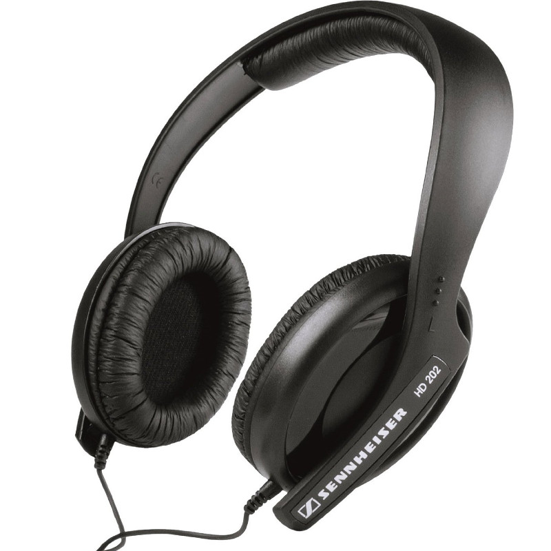 Sennheiser HD 202 II West - Zamknięte dynamiczne słuchawki stereo Hi-Fi (czarny) Sennheiser HD 202 II West - Zamknięte dynamiczne słuchawki stereo Hi-Fi (czarny)