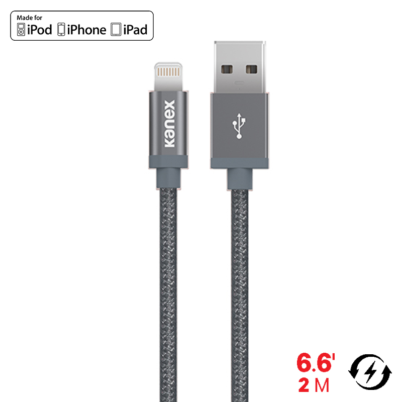 Kanex MiColor Premium Lightning - Kabel MFi z Lightning do USB, 2 m (Space Grey) Kanex MiColor Premium Lightning - Kabel MFi z Lightning do USB, 2 m (Space Grey)