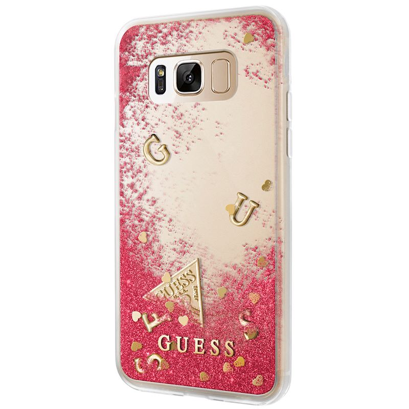 Guess Liquid Glitter - Etui Samsung Galaxy S8 (malinowy) Guess Liquid Glitter - Etui Samsung Galaxy S8 (malinowy)