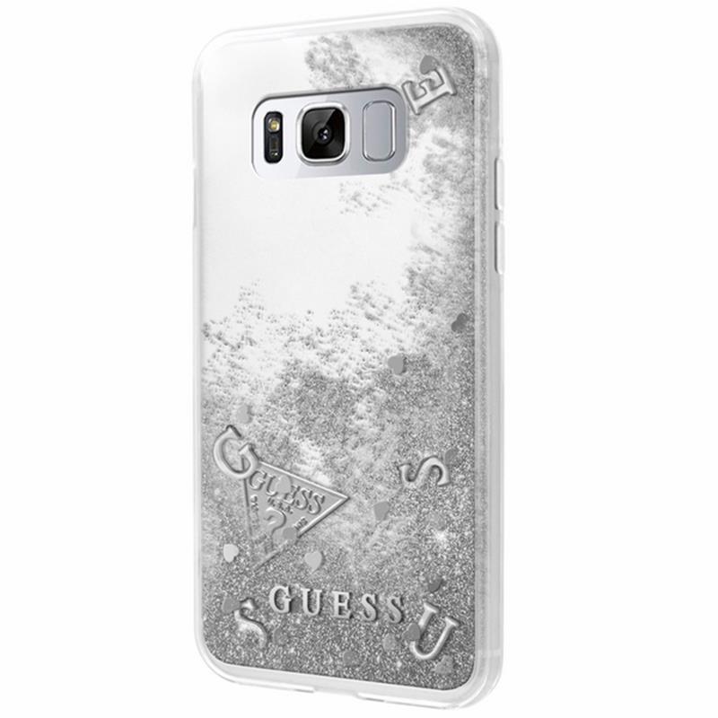 Guess Liquid Glitter - Etui Samsung Galaxy S8 (srebrny) Guess Liquid Glitter - Etui Samsung Galaxy S8 (srebrny)