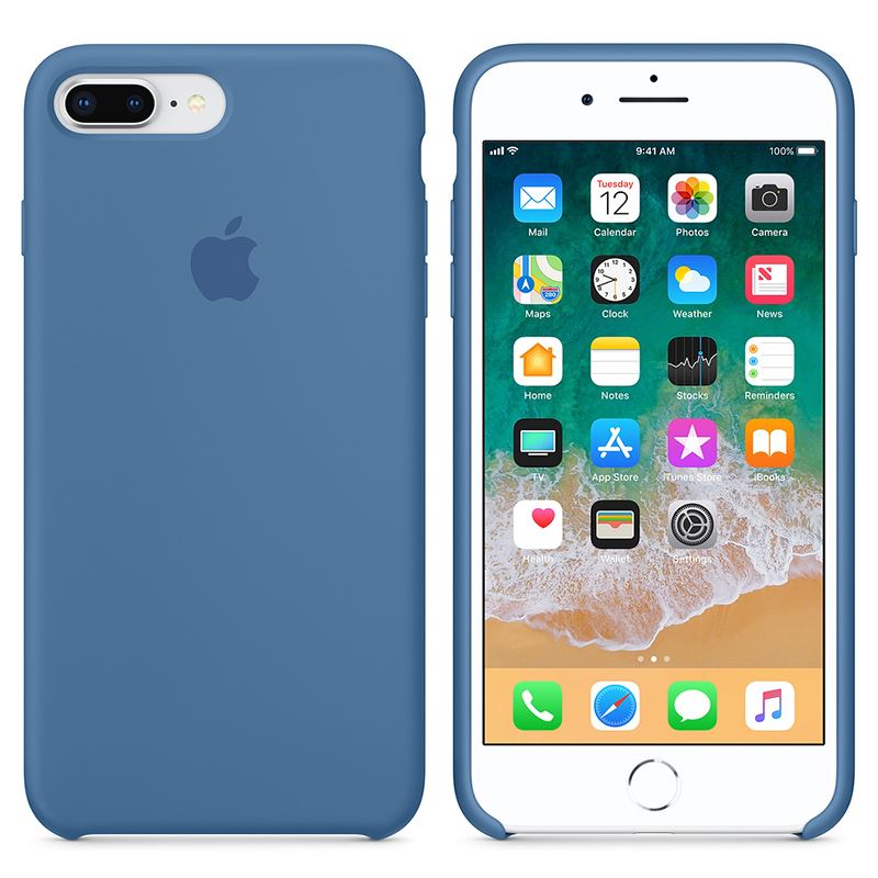 Apple Silicone Case - Silikonowe etui iPhone 8 Plus / 7 Plus (niebieski dżins) Apple Silicone Case - Silikonowe etui iPhone 8 Plus / 7 Plus (niebieski dżins)
