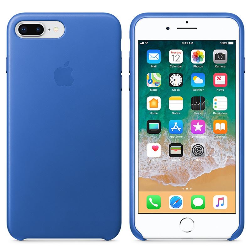Apple Leather Case - Skórzane etui iPhone 8 Plus / 7 Plus (ostry błękit) Apple Leather Case - Skórzane etui iPhone 8 Plus / 7 Plus (ostry błękit)