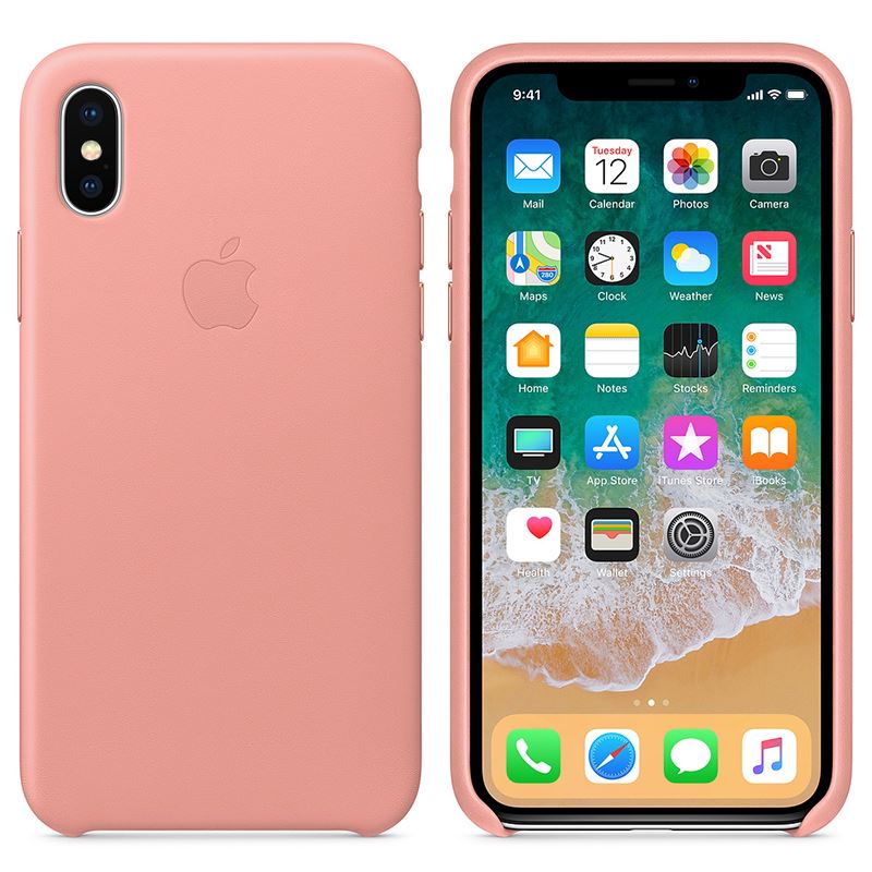 Apple Leather Case - Skórzane etui iPhone X (delikatny róż) Apple Leather Case - Skórzane etui iPhone X (delikatny róż)