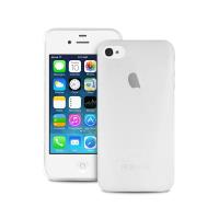 PURO Ultra Slim "0.3" Cover - Zestaw etui + folia na ekran iPhone 4s / iPhone 4 (półprzezroczysty)