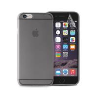 PURO Ultra Slim "0.3" Cover - Zestaw etui + folia na ekran iPhone 6s / iPhone 6 (czarny przezroczysty) PURO Ultra Slim "0.3" Cover - Zestaw etui + folia na ekran iPhone 6s / iPhone 6 (czarny przezroczysty)