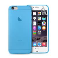 PURO Ultra Slim "0.3" Cover - Zestaw etui + folia na ekran iPhone 6s Plus / iPhone 6 Plus (niebieski)