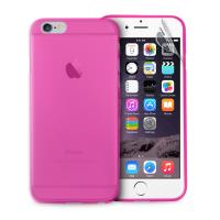 PURO Ultra Slim "0.3" Cover - Zestaw etui + folia na ekran iPhone 6s Plus / iPhone 6 Plus (różowy)