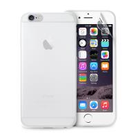 PURO Ultra Slim "0.3" Cover - Zestaw etui + folia na ekran iPhone 6s Plus / iPhone 6 Plus (półprzezroczysty)