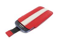 Geffy - Etui uniwersalne Tel 124x63 pull-up eko-skóra red/white Geffy - Etui uniwersalne Tel 124x63 pull-up eko-skóra red/white