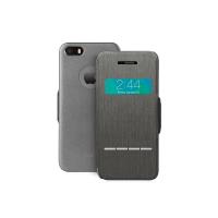 Moshi SenseCover - Etui z klapką dotykową iPhone SE / iPhone 5s / iPhone 5 + folia ochronna na tył (stalowy) Moshi SenseCover - Etui z klapką dotykową iPhone SE / iPhone 5s / iPhone 5 + folia ochronna na tył (stalowy)