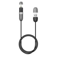 FUJIPOWER Kabel połączeniowy Micro USB & Lightning 1MT 1A (czarny) FUJIPOWER Kabel połączeniowy Micro USB & Lightning 1MT 1A (czarny)