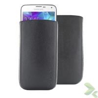 Valenta Pocket Classic - Skórzane etui wsuwka Samsung Galaxy S5/S5 Neo, Sony Xperia Z i inne (czarny)
