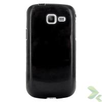 Geffy - Etui Samsung Galaxy Trend (I699) / Trend II Duos (S7572) / S Duos (S7566) TPU solid color black Geffy - Etui Samsung Galaxy Trend (I699) / Trend II Duos (S7572) / S Duos (S7566) TPU solid color black