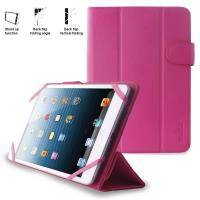 PURO Universal Booklet Easy - Etui tablet 7'' w/Folding back + stand up + Magnetic Closure (różowy)