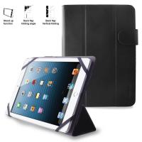 PURO Universal Booklet Easy - Etui tablet 8'' w/Folding back + stand up + Magnetic Closure (czarny)