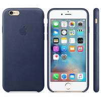 Apple Leather Case - Skórzane etui iPhone 6s / iPhone 6 (nocny błękit)