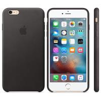 Apple Leather Case - Skórzane etui iPhone 6s / iPhone 6 (czarny)