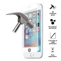 PURO Premium Tempered Glass - Szkło ochronne hartowane na ekran iPhone 6s Plus / iPhone 6 Plus (biała ramka)
