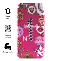 JUST CAVALLI Leo Star Cover - Etui iPhone 6s / iPhone 6 (różowy)