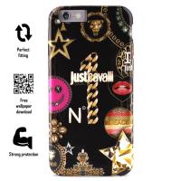 JUST CAVALLI Leo Star Cover - Etui iPhone 6s / iPhone 6 (czarny)