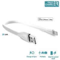 PURO Soft Charge&Sync Cable - Kabel połączeniowy USB Apple złącze Lightning MFi 0,25 m (biały) PURO Soft Charge&Sync Cable - Kabel połączeniowy USB Apple złącze Lightning MFi 0,25 m (biały)